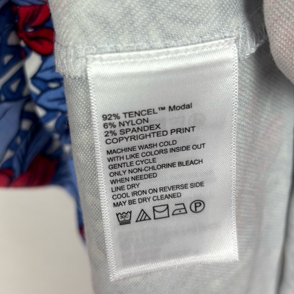 Tommy Bahama Darcy Geo Garden Flounce Dress Size Large Floral - Picture 7 of 7